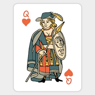 Character of Playing Card Queen of Hearts Magnet